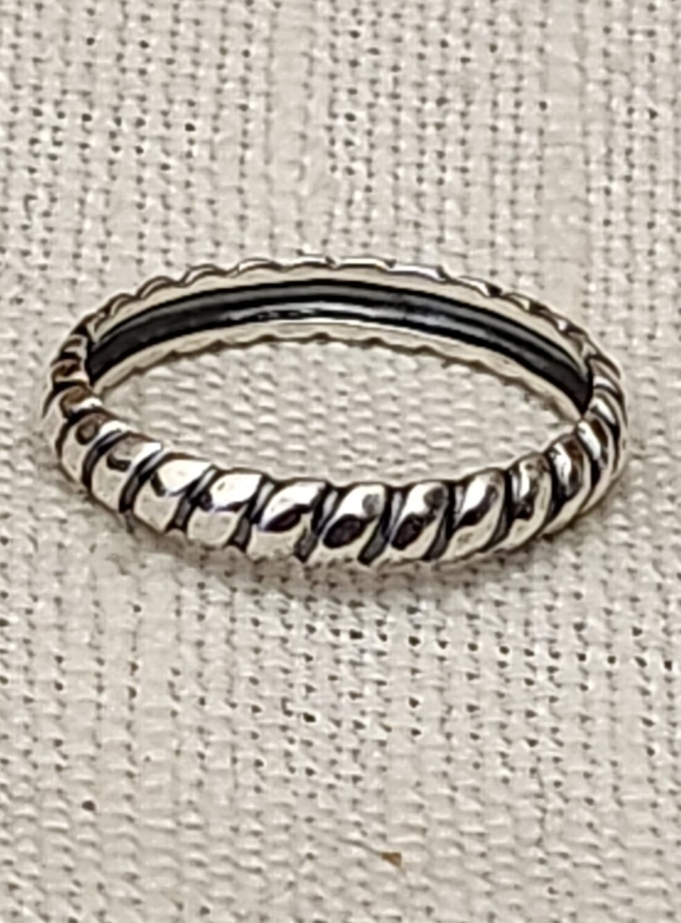 Silpada Sterling Silver Twisted Rope Band Ring